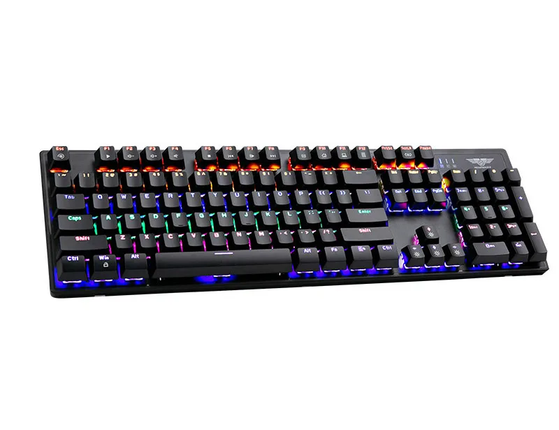 Bàn phím cơ Gaming Newmen Brown Switch GM325 - Led xuyên chữ, USB, màu đen