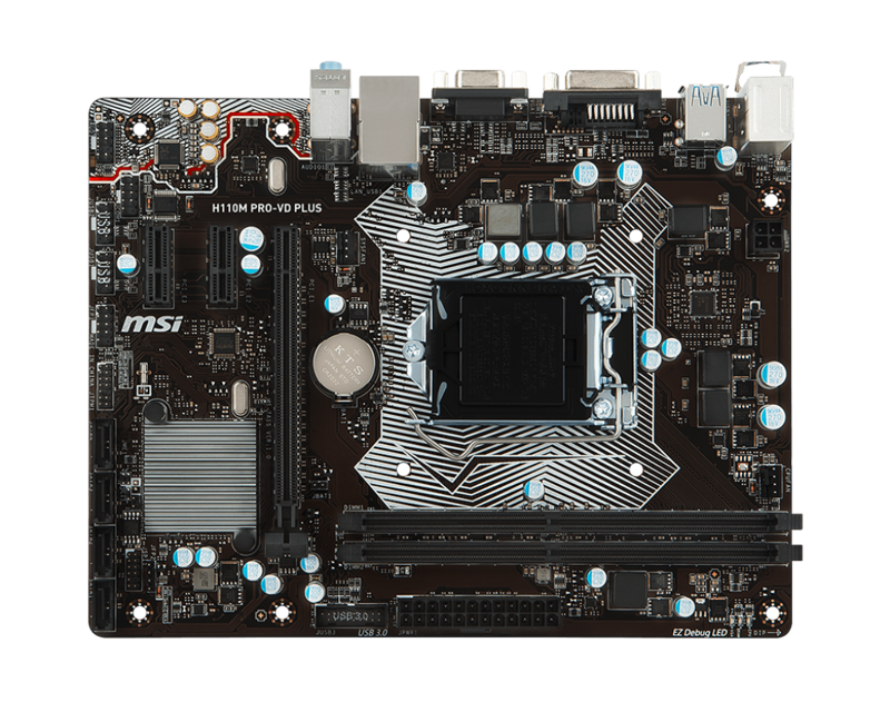 Mainboard MSI H110M PRO-VD Plus/ SK 1151 DDR4 có DVI