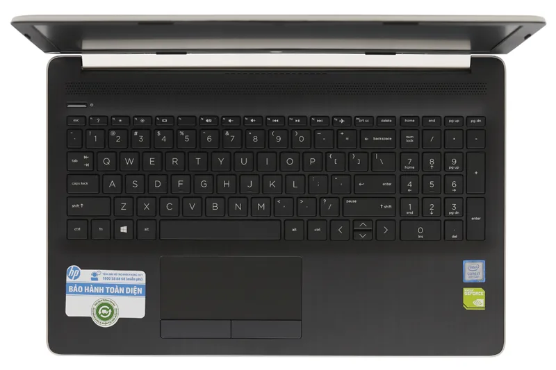 Laptop HP 15-da0036TX (4ME78PA)- màu GOLD Core i7 8550U, 1.8 upto 4.1Ghz, 4GB DDR4 (còn 1 slot), 1TB + 1slot M.2 SSD, VGA 2G_MX130, 15.6"HD, Win 10H