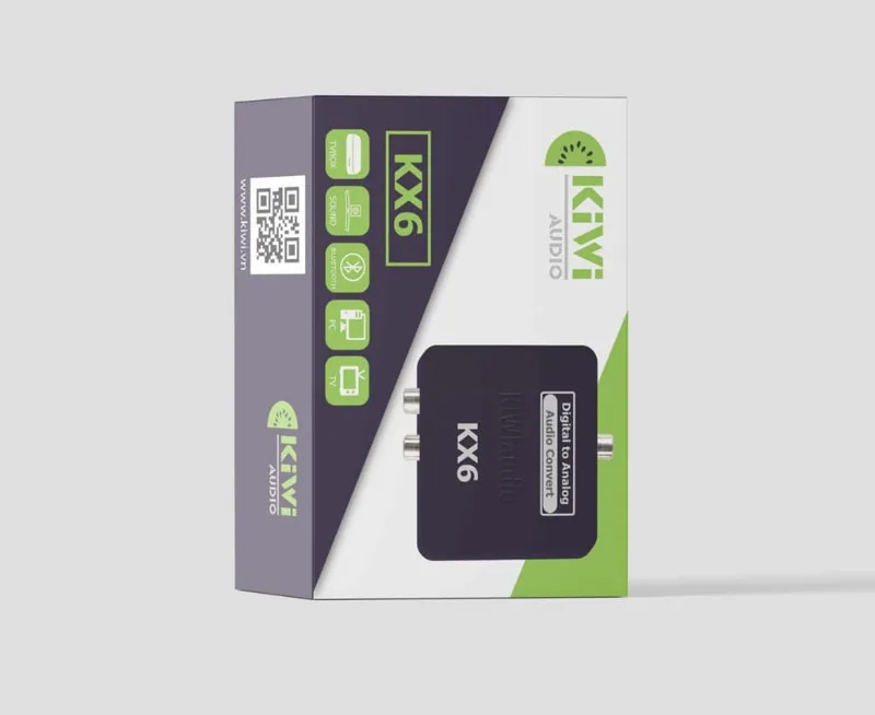 Bộ chuyển đổi Quag to AV có cổng 3,5 Kiwi KX6
