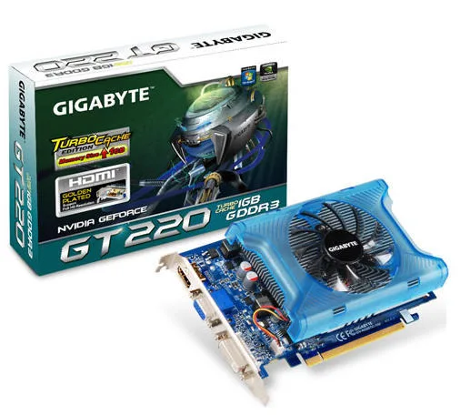 Card VGA PCI 1GB Gigabyte GT220 DDR3(GV-N220OC-1GI)