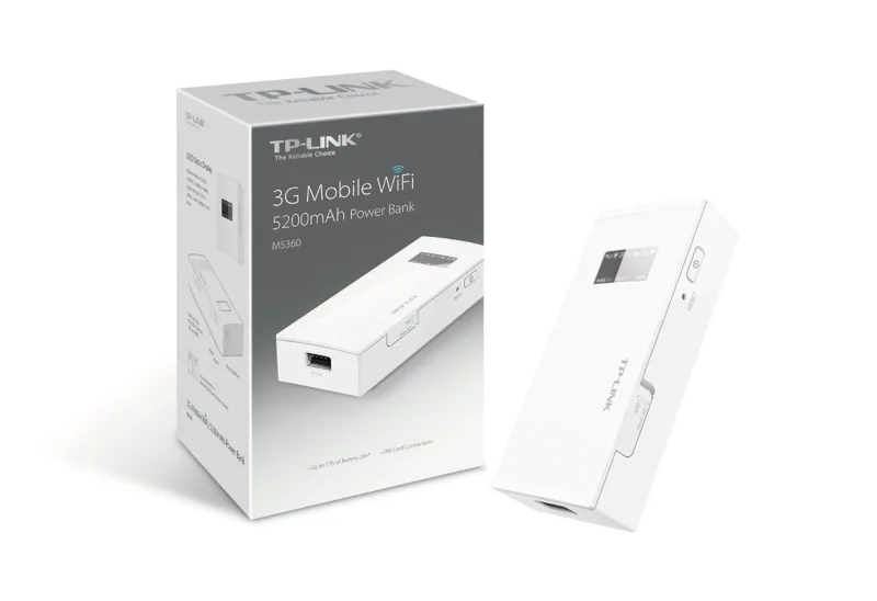 WiFi Di động 3G , Power Bank (Sạc dự phòng) 5200mAh TP link M5360