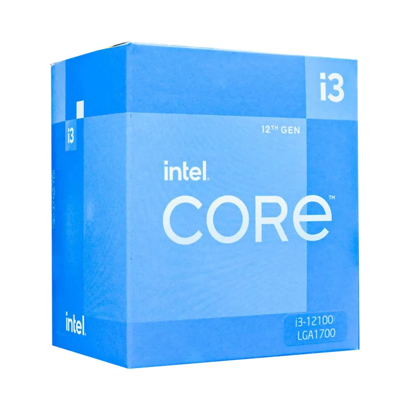 CPU Intel Core i3-12100 Box, FV, 3.3GHz Turbo up to 4.3GHz, 4 nhân 8 luồng, 12MB Cache, 58W, SK1700 NK