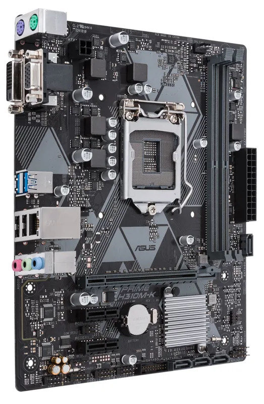 Mainboard Asus Prime H310M-K: Intel H310 SK1151/2xDDR4 2133/4xSATA 6Gb/s /LAN1000/D-sub, DVI