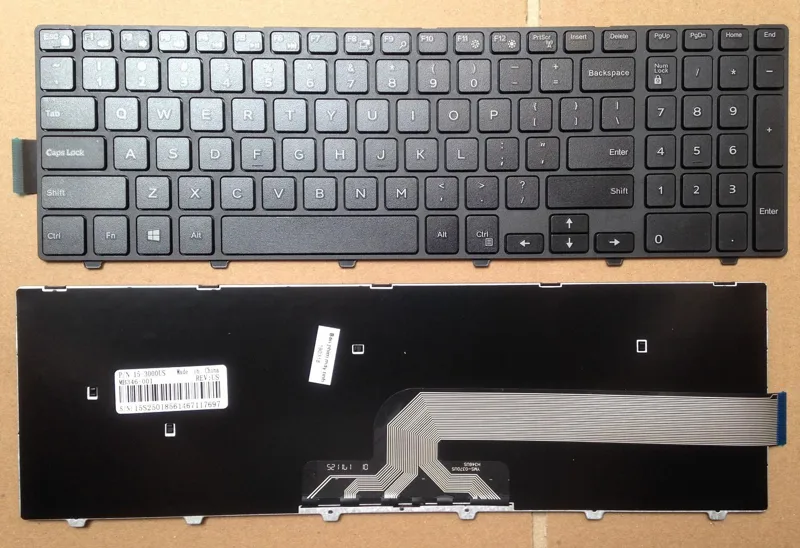 Keyboard Dell Inspiron 15R 5542 5545 5547 5557 3541 15 5100 3542 3543 -LED