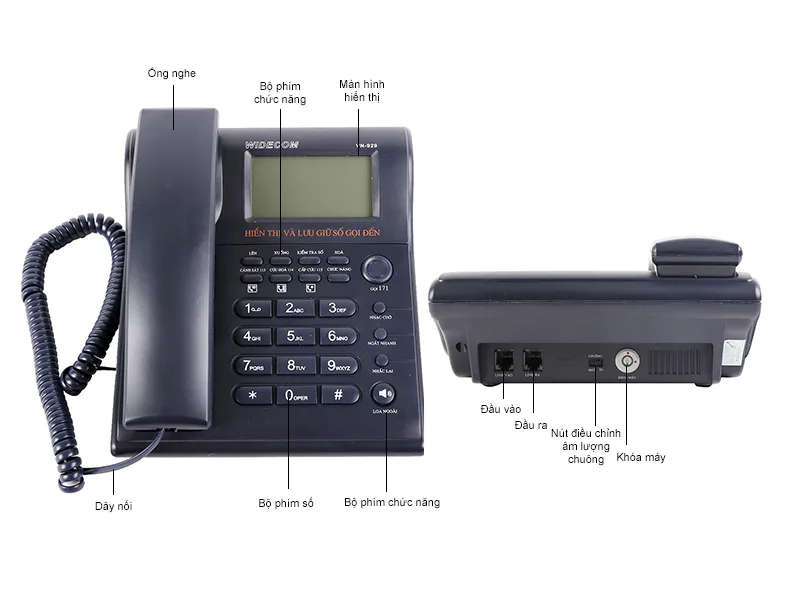 Máy điện thoại bàn Widecom VN 929