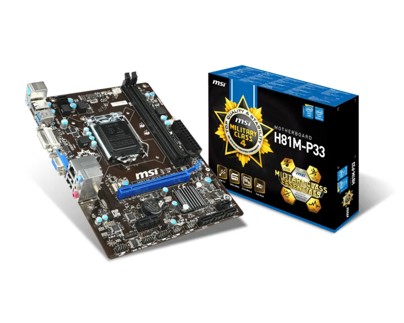 Mainboard MSI H81M - P33 hãng