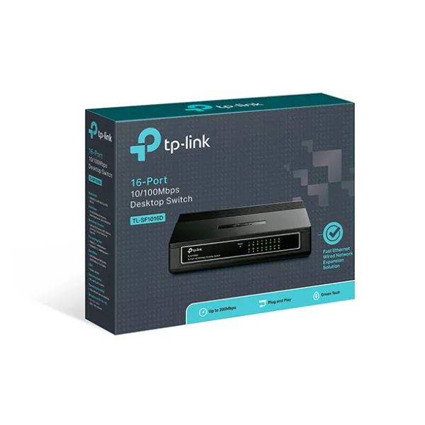 Switch 16 Port TPLink TL - SF1016D - 16 Port 10/100Mps vỏ nhựa