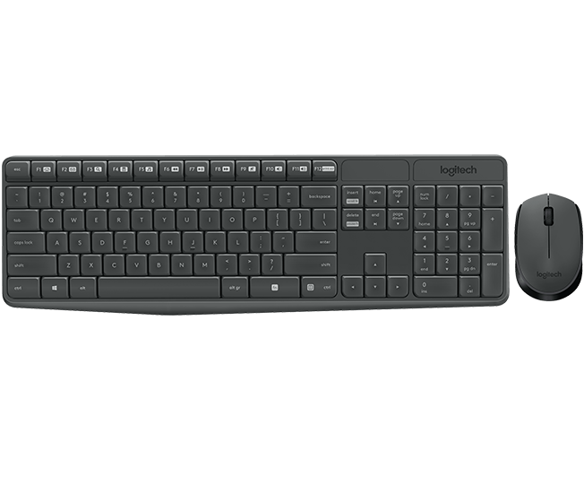 Keyboard + Mouse Wireless Logitech MK235