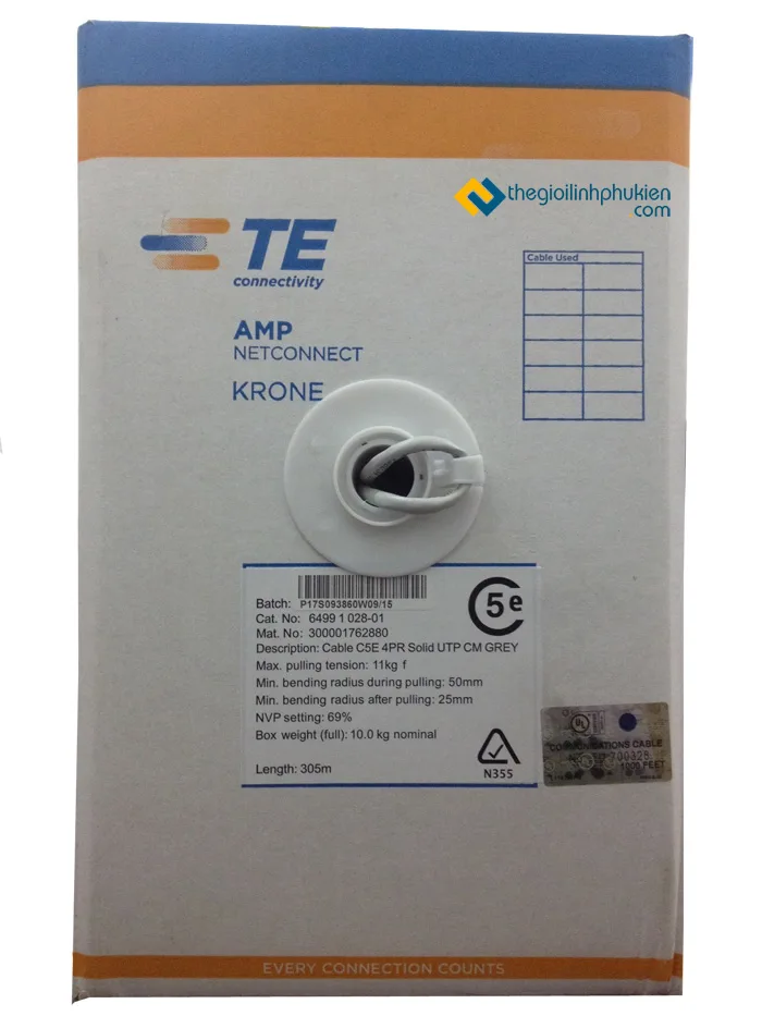 Dây mạng C5E - AMP 0332 (1 THÙNG/305M)