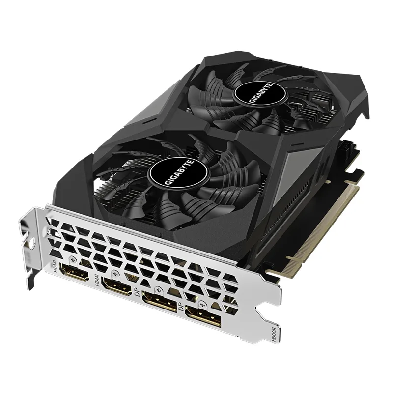 VGA RTX 3050 6GB GDDR6 Gigabyte WINDFORCE OC; Core Clock 1477; CUDA: 2304; PCI-E 4.0; ATX; PSU: 300W; HDMI2.1x2 +DP1.4 x2; 2 FAN;3Y(GV-N3050WF2OC-6GD)
