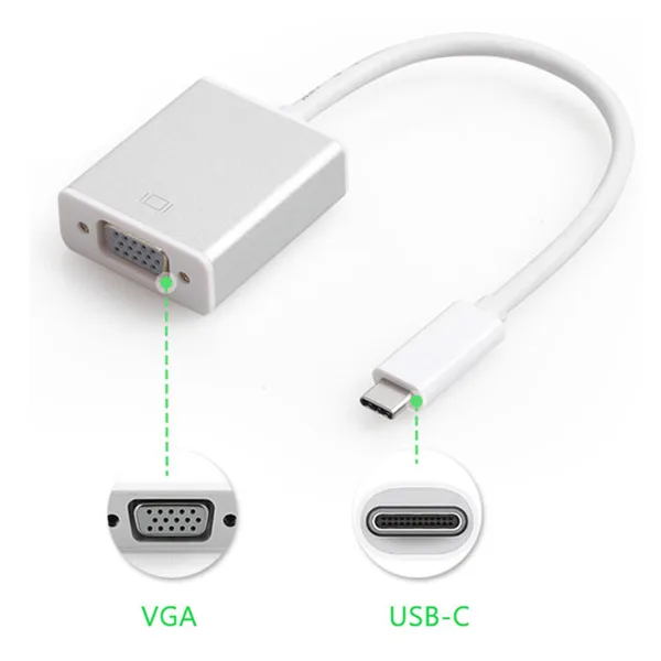 Cable chuyển đổi USB Type C to VGA