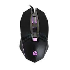Mouse gaming HP M270  - Màu đen; USB; 2400dpi; 6 nút, hiệu ứng chiếu sáng 4 màu-7ZZ87AA