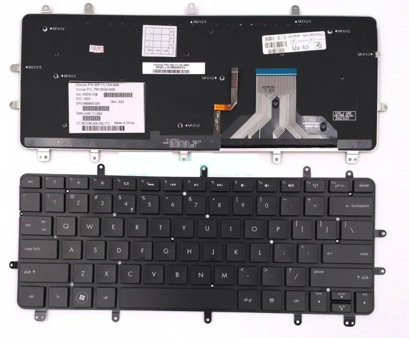 Keyboard HP Spectre XT 13-2020ex 13-2100ee 13-2100ex có Led