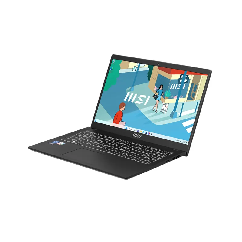 Laptop MSI 15 B12MO -Black- 15.6 FHD IPS; Intel Core i5-1235U; 16GB 3200MHz; 512GB SSD;  WiFi 6 + BT5.2; Alu A; Win11H
