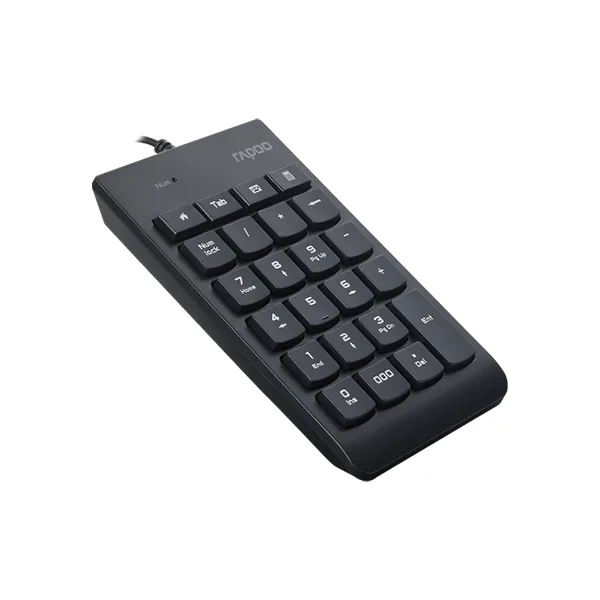Bàn phím số Rapoo K10- USB; Màu đen