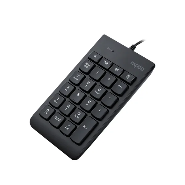 Bàn phím số Rapoo K10- USB; Màu đen