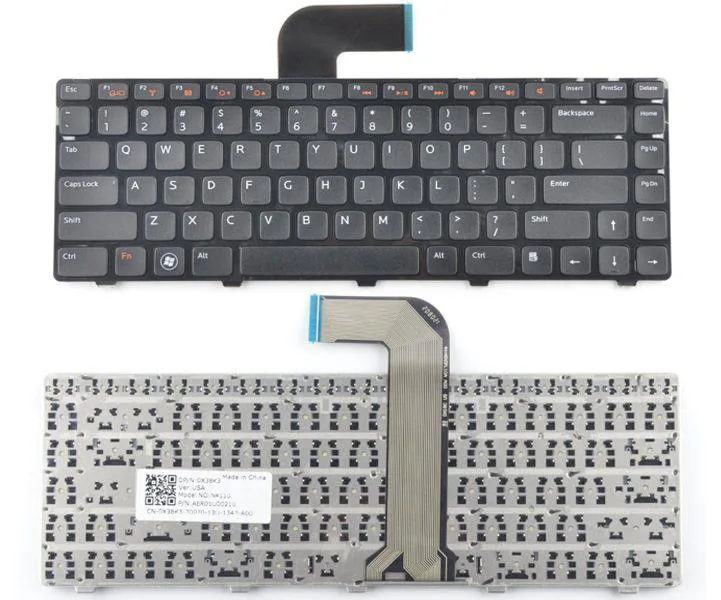 Keyboard Dell Inspiron N4110 M4110 N4050 M4040 M5040 M5050 N5040 N5050 N4410 M411R. Vostro 1440 3450 3550 V3450 V3550. 3520 V131 4020 5420 1450
