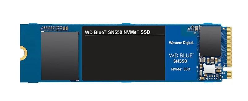 SSD 500GB WD Blue SN550  - M.2 2280;  Nvme PCIe Gen3x4 NVME; R/W 2400/950MBps