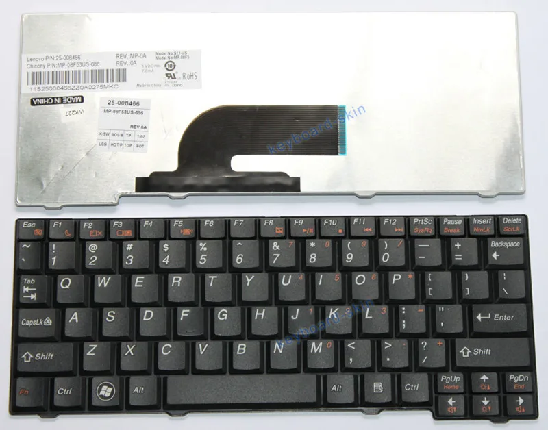 Keyboard Lenovo Mini S10-2 S100 đen không ốc