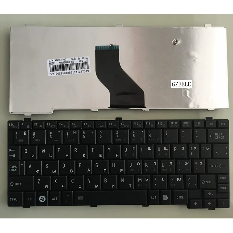 Keyboard Toshiba NB200/NB205/NB300/NB305 Đen
