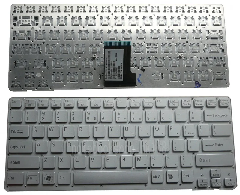Keyboard Sony CA Trắng Ko Bẹ