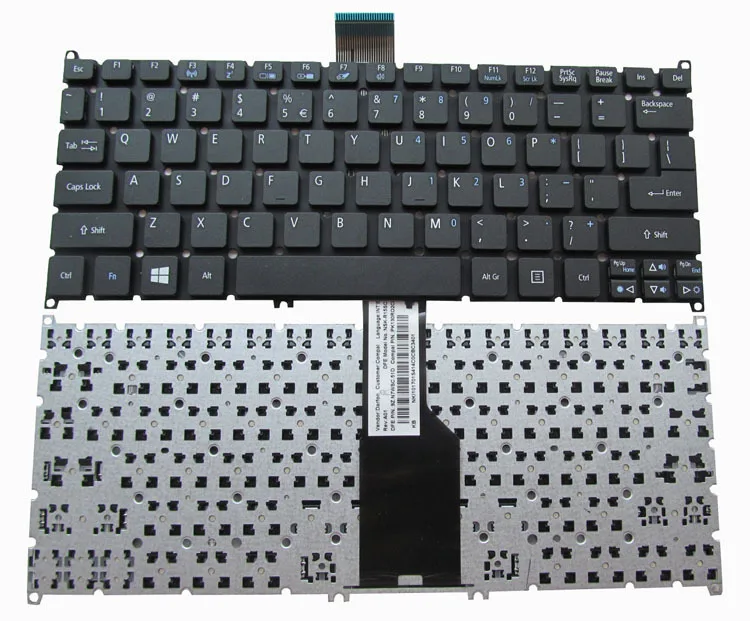 Keyboard Acer Aspire S3/S5 Xám