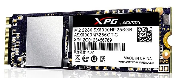 SSD M2 PCIe Adata 256GB ASX6000LNP nvme