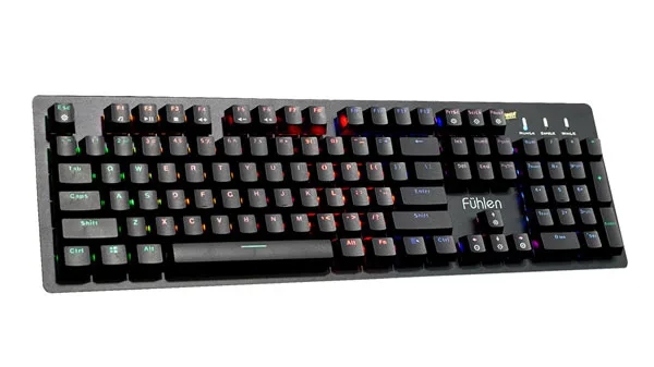 Bàn phím quang cơ Fuhlen EraSE r, LED 7 màu, 104 Phím, Vỏ cao cấp