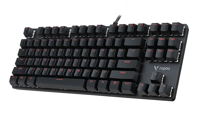 Bàn phím cơ có dây Rapoo Gaming V500 Alloy Black