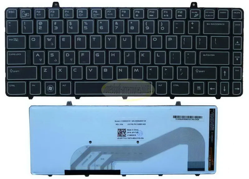 Keyboard Dell Alienware M11 x R1 chân cong