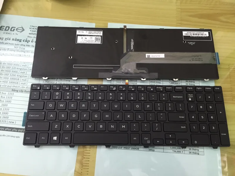 Keyboard Dell Inspiron 15R 5542 5545 5547 5557 15 5100 3541 3542 3543 5557 Zin