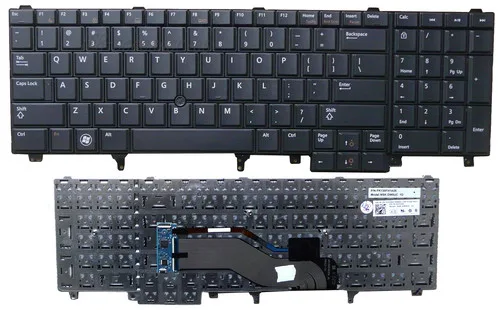 Keyboard Dell Latitude E6520 E5420 E5520 Đen Led (Có Bàn Phím Số)