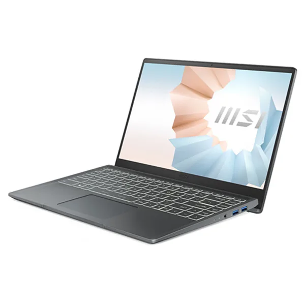Laptop MSI Modern 14  -Gray- 14 FHD IPS; Intel Core i3-1115G4; 8GB 3200MHz + 1Slot; 256GB SSD;  WiFi 6 + BT5.2; Alu A; Win10H; 1Y (B11MOU-1030VN)