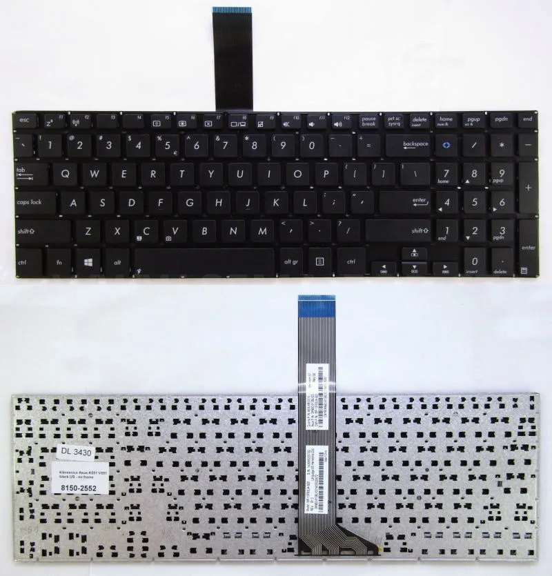 Keyboard Asus K551 S551 K501L TP501U Phím mũi tên nhỏ - đen anh