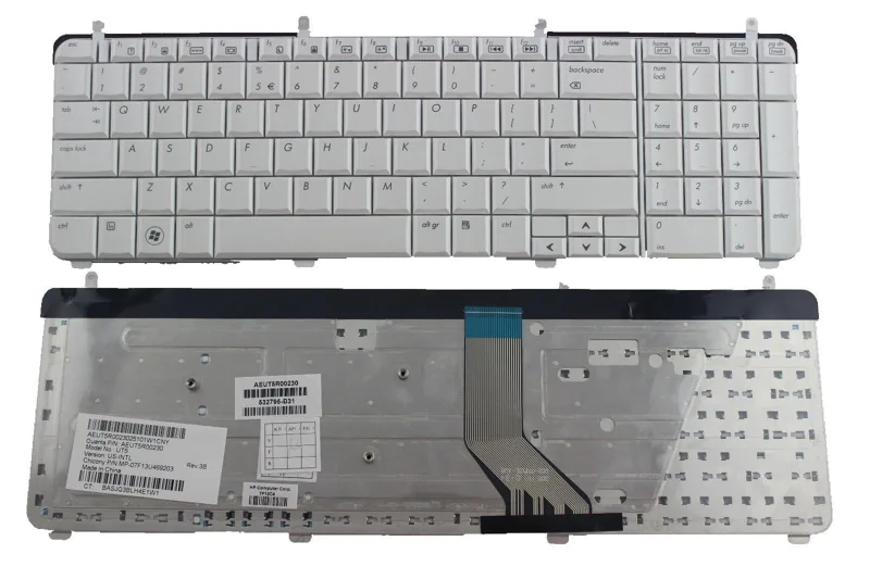Keyboard HP DV7-2000 Trắng