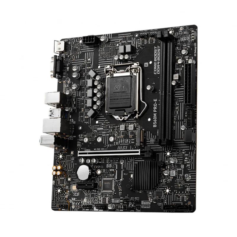 Mainboard MSI B560M-PRO-E - Intel; ChipSE t B560; 2*DDR4; 1*PCI-E *16; 1*PCI-E3.0 *1; 4*SATA; M.2; PS2; HDMI; VGA