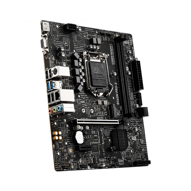 Mainboard MSI B560M-PRO-E - Intel; ChipSE t B560; 2*DDR4; 1*PCI-E *16; 1*PCI-E3.0 *1; 4*SATA; M.2; PS2; HDMI; VGA