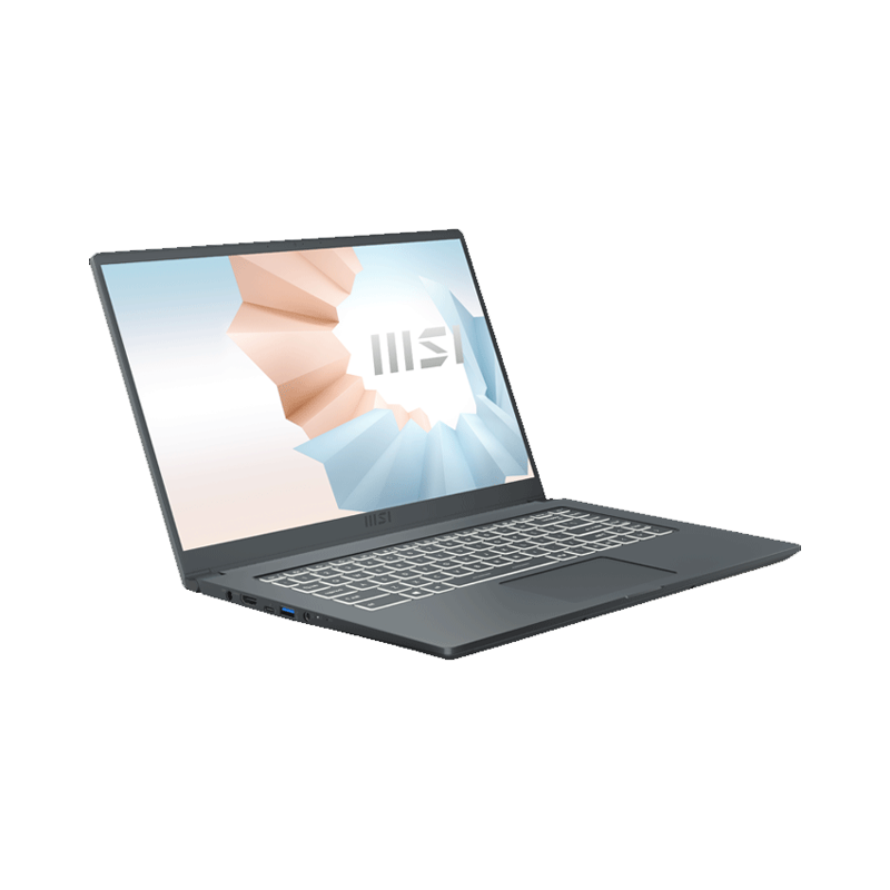 Laptop Modern 15 A11M -Gray- 15.6 FHD IPS; Intel Core i5-1155G7; 8GB 3200MHz + 1Slot; 512GB SSD;  WiFi 6 + BT5.2; Alu A; Win10H; 1Y (15-A11M-1024VN)