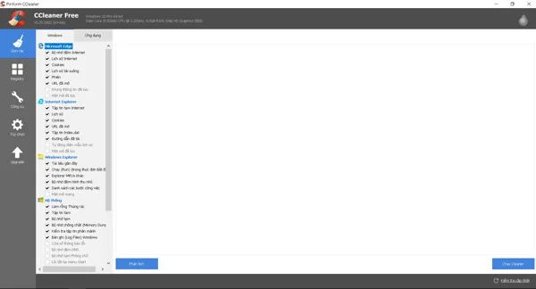 Hướng dẫn dọn rác, tăng tốc máy tính bằng CCleaner