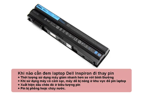 Thay pin laptop Dell Inspiron 3451, 3451A,14 3451, 14 3000 3451 (ZIN) uy tín giá rẻ