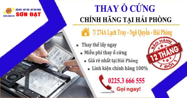 Thay ổ cứng laptop Lenovo Ideapad 310 uy tín giá rẻ tại Hải Phòng