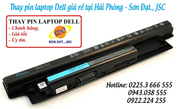 Thay pin laptop Dell giá rẻ tại Hải Phòng - Sơn Đạt., JSC
