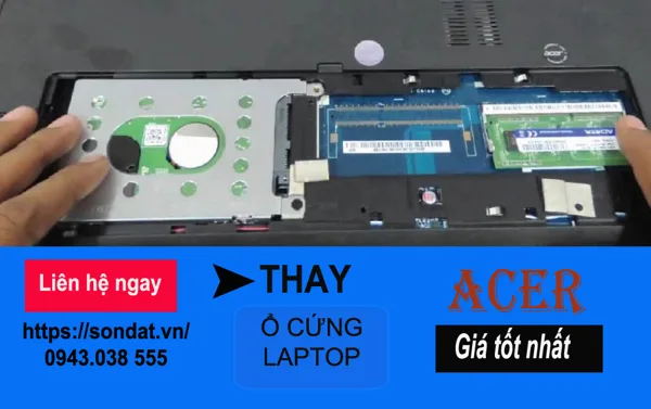 Thay ổ cứng laptop acer uy tín, giá rẻ tại Hải Phòng