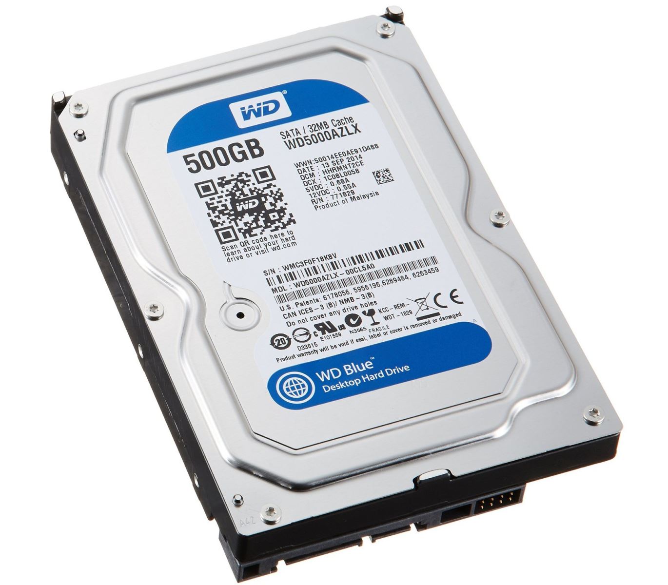 Western Blue 500Gb SATA3 7200rpm giá rẻ, uy tín tại Sơn Đạt.,JSC