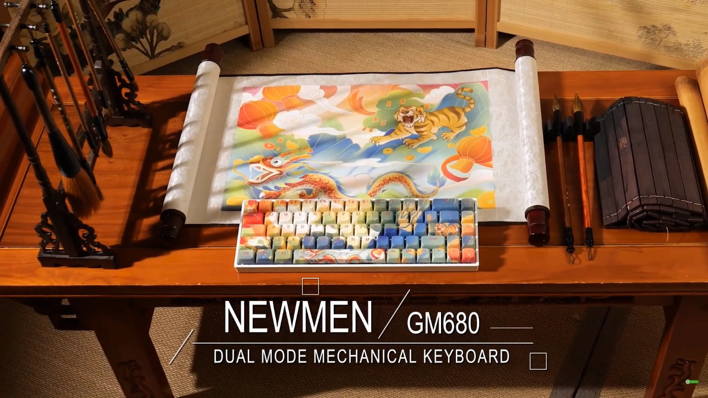 Bàn phím cơ Newmen GM680 Jungle chính hãng, giá rẻ Hải Phòng