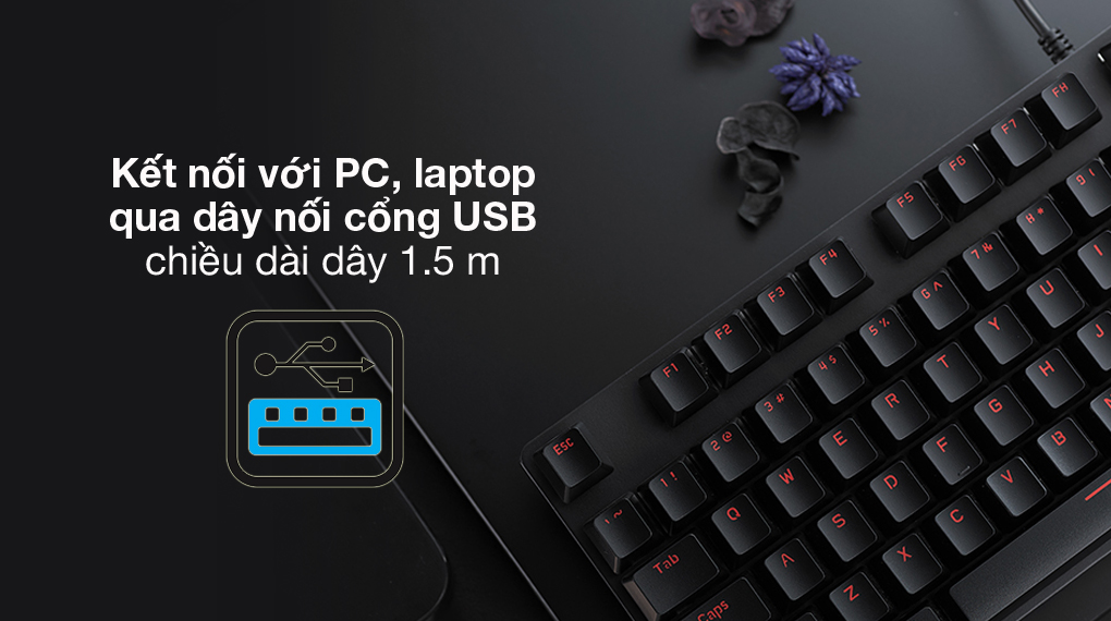 Bàn phím cơ Rapoo Gaming V500 Alloy uy tín, chất lượng tại Sơn Đạt.,JSC