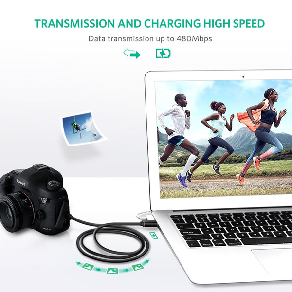 Cable usb mini 3m Ugreen 10386 chính hãng, giá rẻ tại Sơn Đạt.,JSC