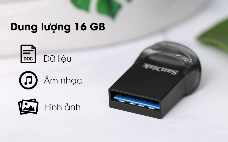 USB 16GB Sandisk CZ430 có kích thước nhỏ gọn, giá rẻ tại Sơn Đạt.,JSC