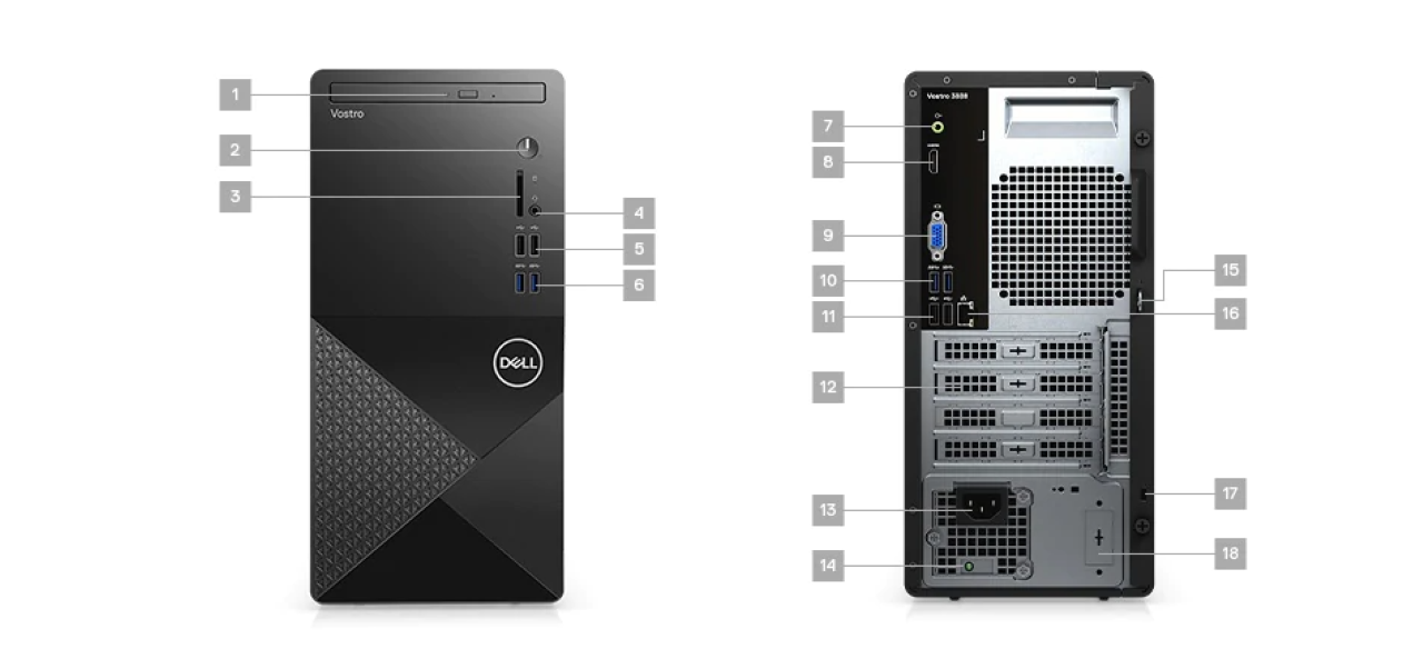 Case đồng bộ Dell Vostro 3888 70271212 chính hãng, giá tốt tại Hải Phòng